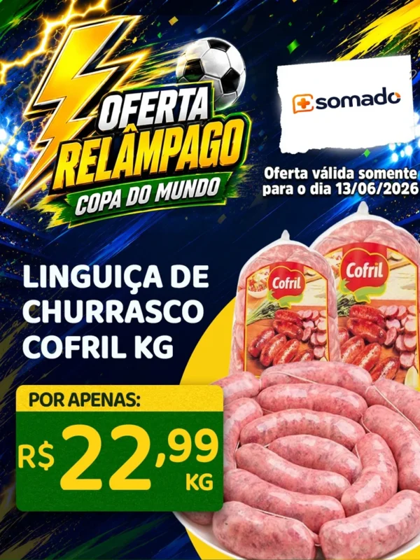 Encarte de supermercado: Oferta Relâmpago.