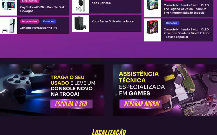 Trecho da página
