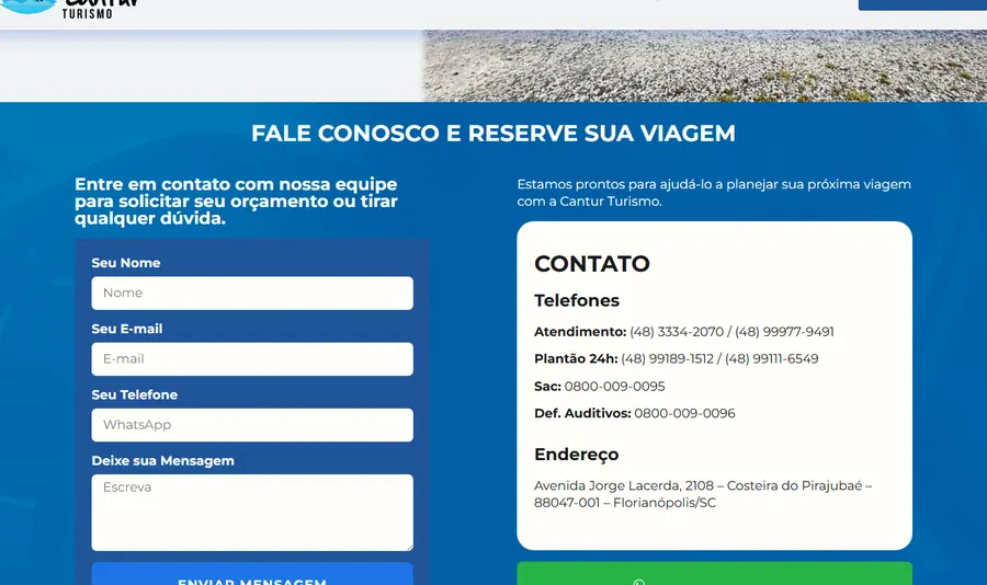 Trecho da página