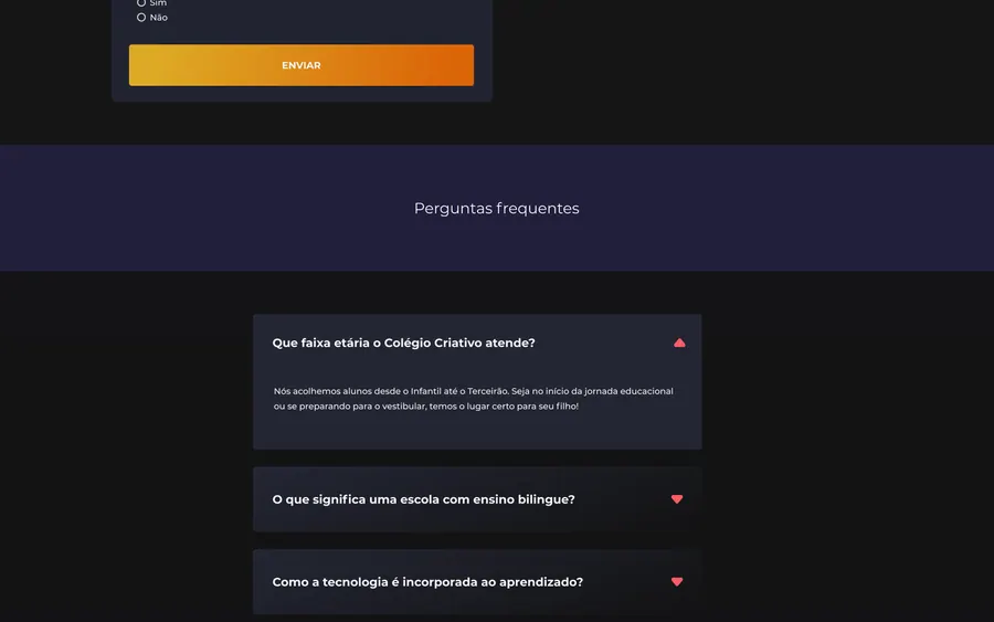 Trecho da página