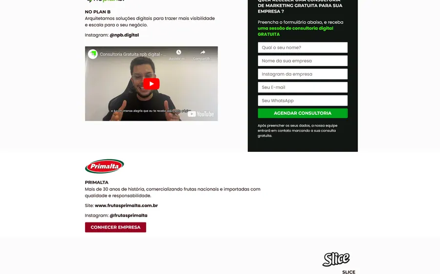Trecho da página