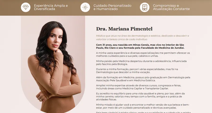 Trecho da página