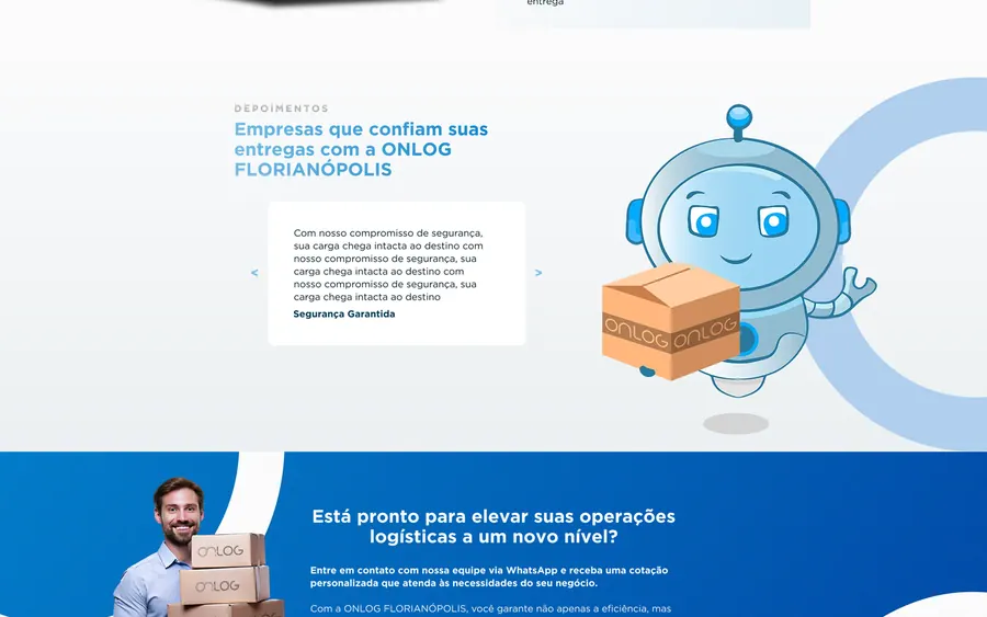 Trecho da página