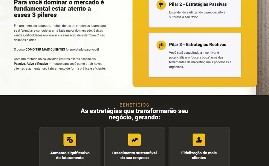 Trecho da página