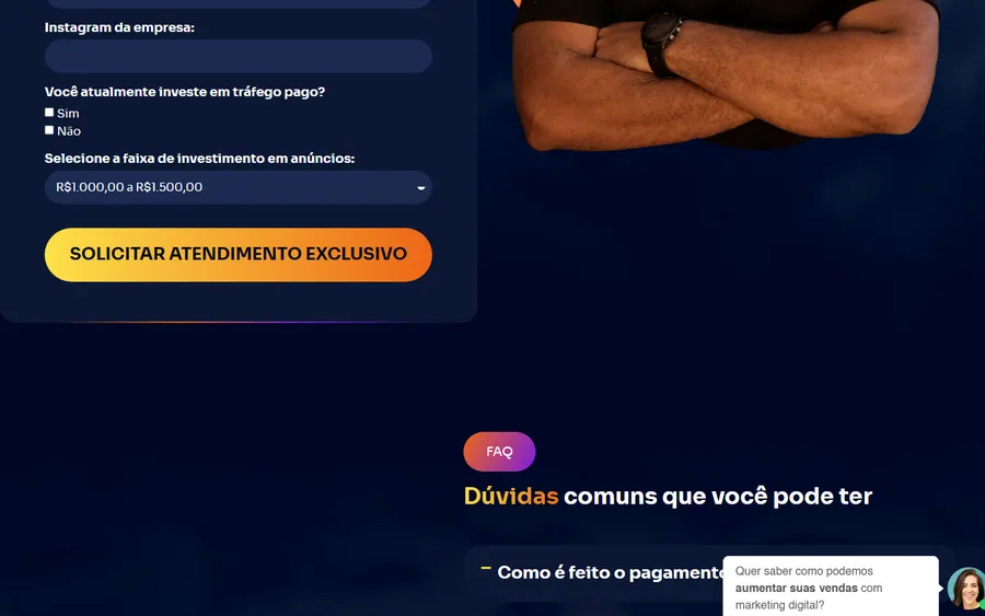Trecho da página