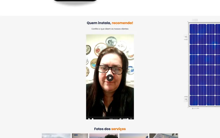 Trecho da página